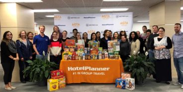 Meetings.com and HotelPlanner put on a charity food drive.