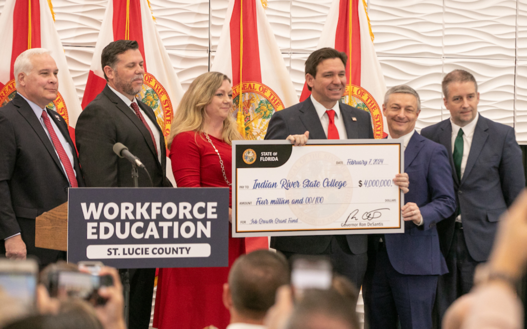 Governor Ron DeSantis Announces Award of $4 Million to Indian River State College to Create Advanced Technology Workforce