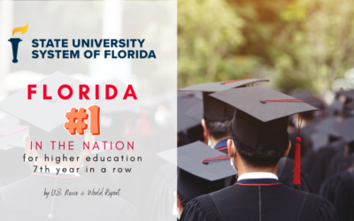 Florida remains #1 for higher education in U.S. News and World Report rankings for the seventh year