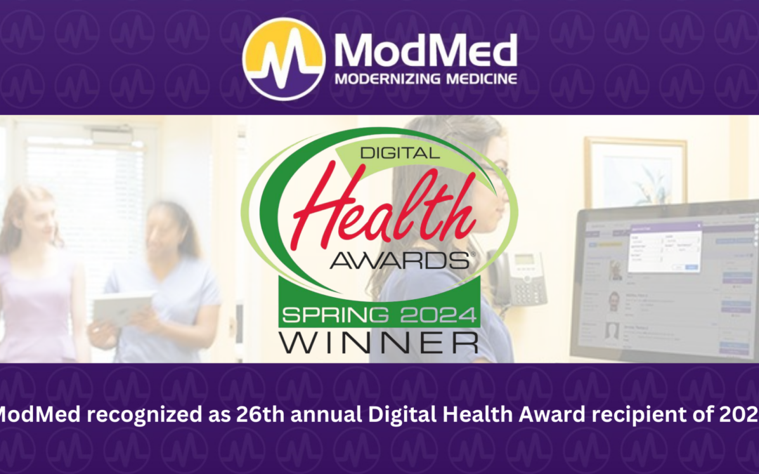 ModMed recognized as 26th annual Digital Health Award recipient of 2024