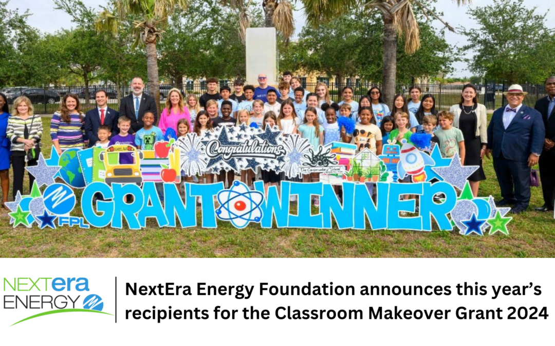 NextEra Energy Foundation announces recipients for the Classroom Makeover Grant 2024