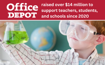 Office Depot raised over $14 million to support teachers, students, and schools since 2020