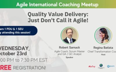 Quality Value Delivery: Just Don’t Call it Agile!