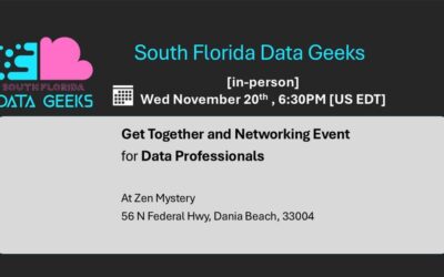 Get Together Networking event for Data Professionals