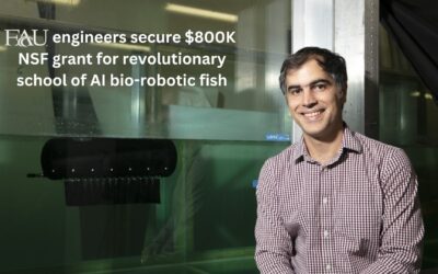 FAU engineers secure $800K NSF grant for revolutionary school of AI bio-robotic fish